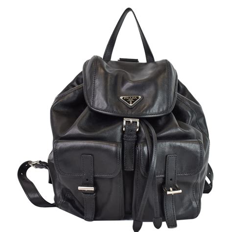 Prada leather backpack